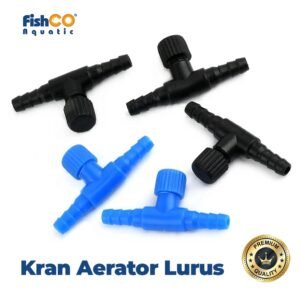 Fishco Air Flow Control for Water – Valve Kran Sambungan lurus Hitam