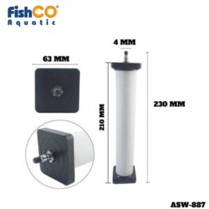 Batu Aerator Aerasi AirStone Gelembung Udara Silinder - White