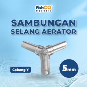 Fishco Sambungan Konektor Selang Aerator Bentuk Y Ukuran 4mm - Sambungan Selang